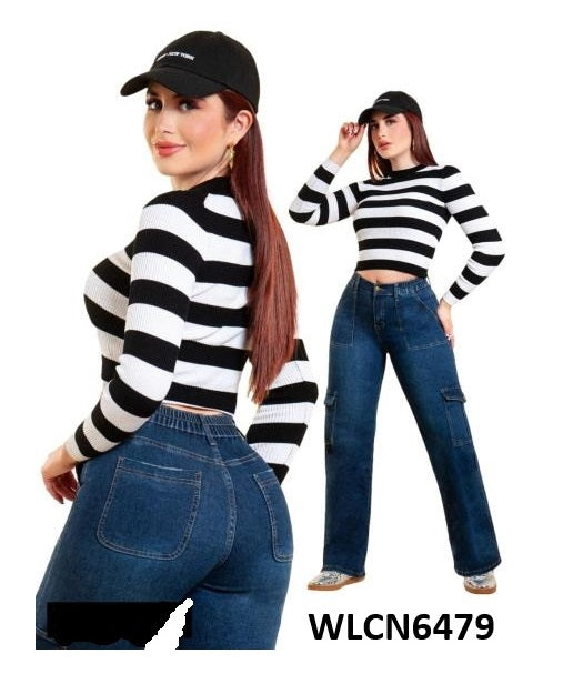 Pantalon Para Mujer Marca kosch Mezclilla WLCN6479 Azul