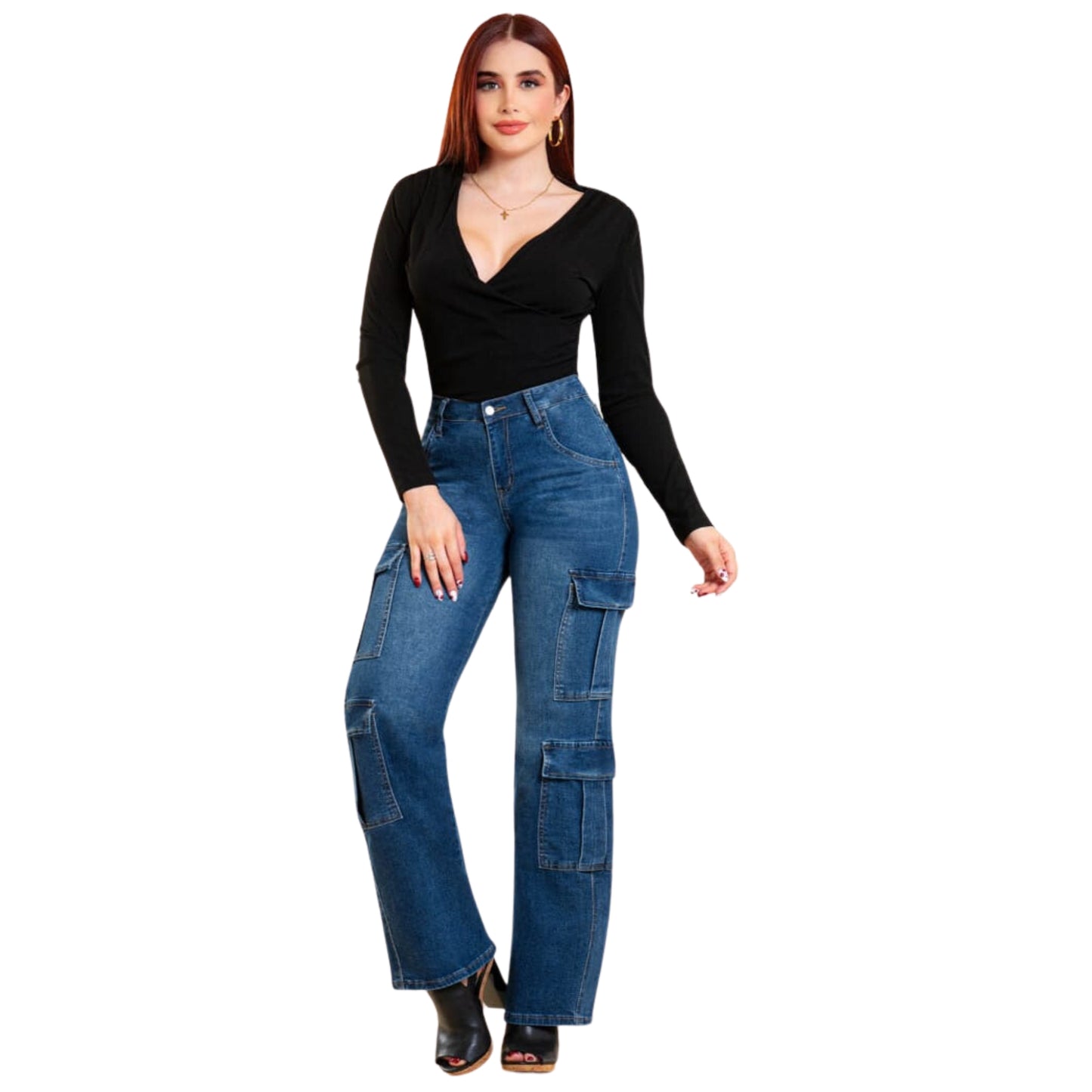 Pantalon Para Mujer Marca KOSCH Jeans Mezclilla WLCN 6481 Azul