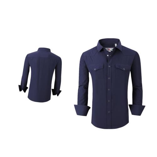 Camisa Para Hombre Vaquera Marca Cuaco WM022-025-08 Navy