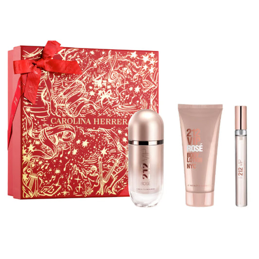 Set para Mujer CAROLINA HERRERA 212 VIP ROSÉ 3 pzs