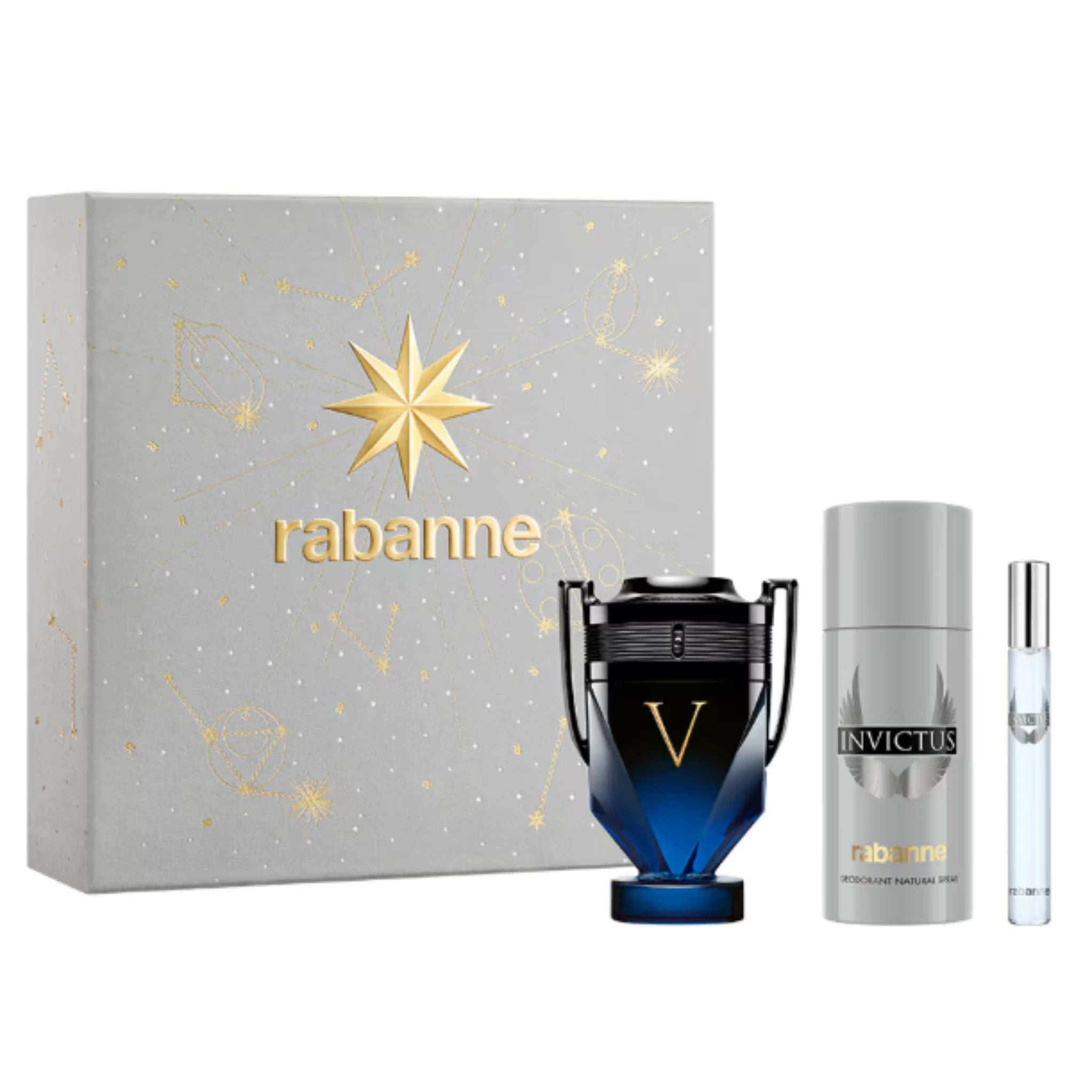 Set de Perfume PACO RABANNE INVICTUS VICTORY Elixir 3 pzs