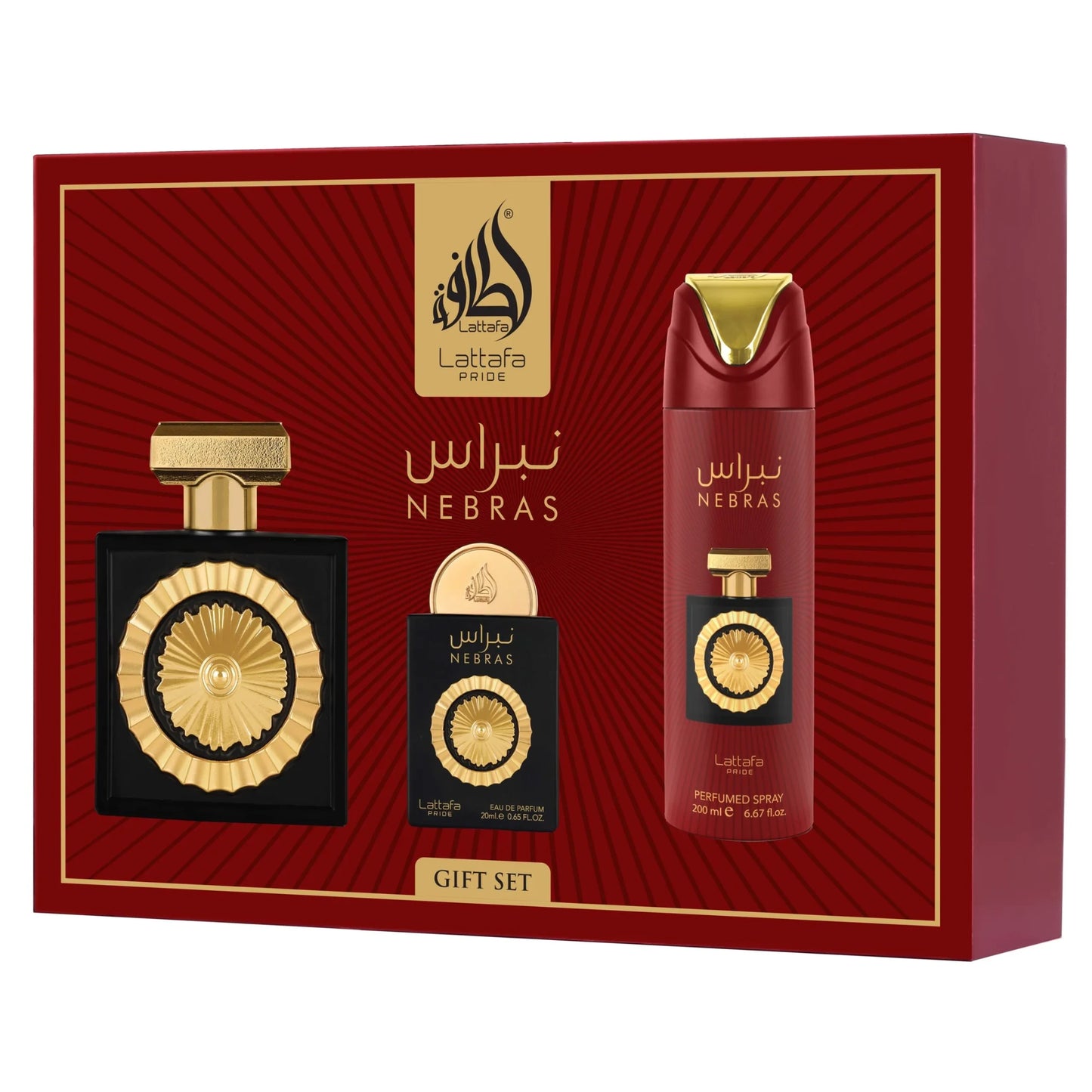 Set Perfume Lattafa Nebras 3 PZ's
