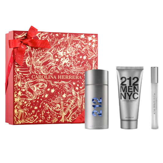 Set CAROLINA HERRERA 212 MEN NYC 3 pzs