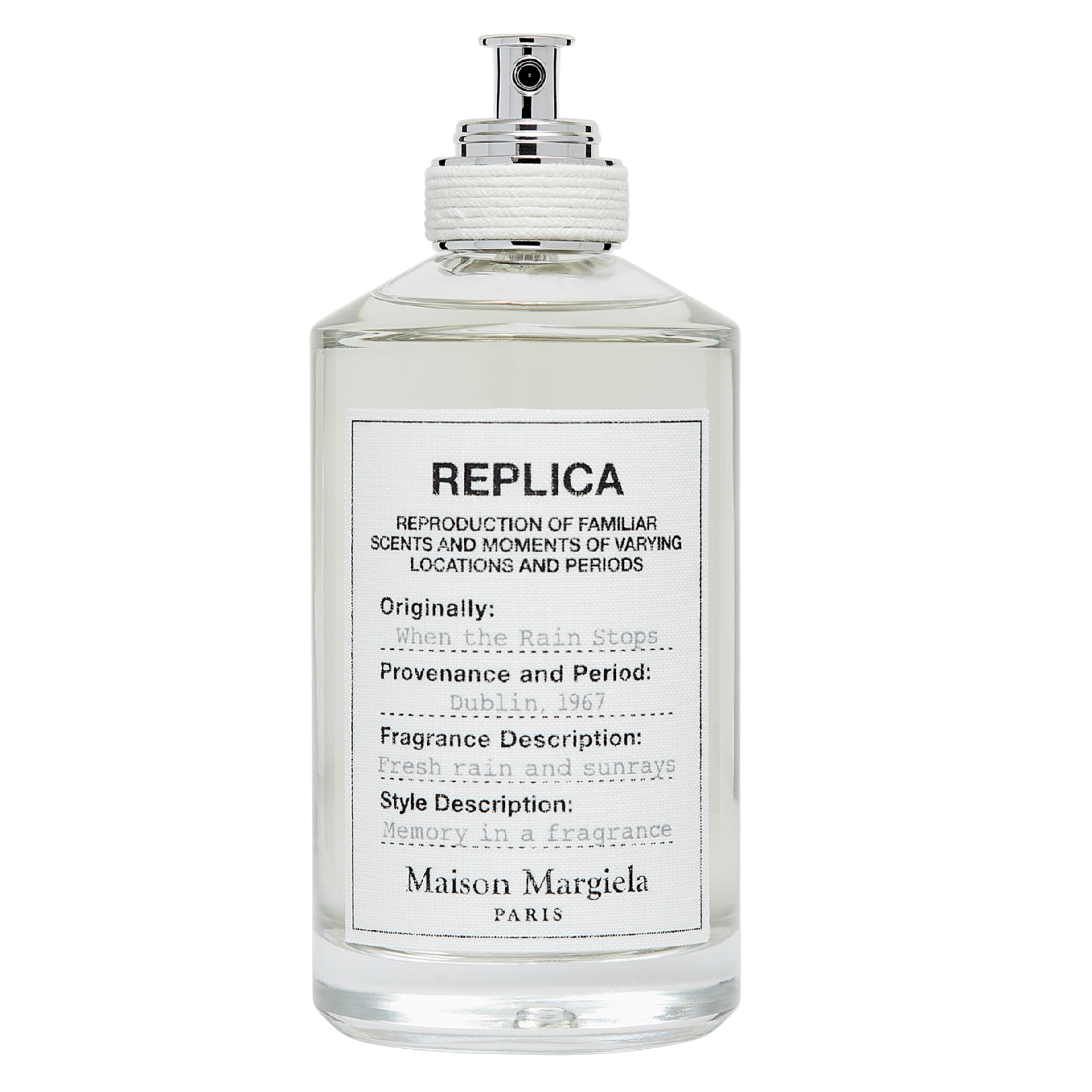 Perfume Unisex Maison Margiela Replica When the Rain Stops 100ml EDT