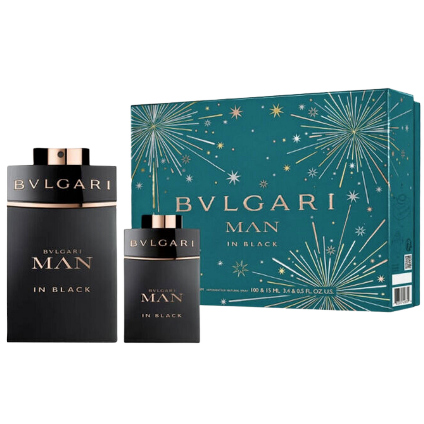 Set de Perfume para Hombre BVLGARI MAN IN BLACK 100ml EDP 2 Pzas