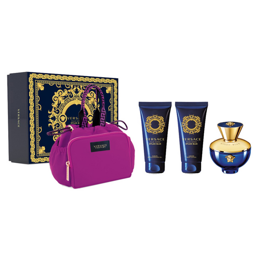 Set De Perfume Versace Pour Femme Dylan Blue 100ml Edt