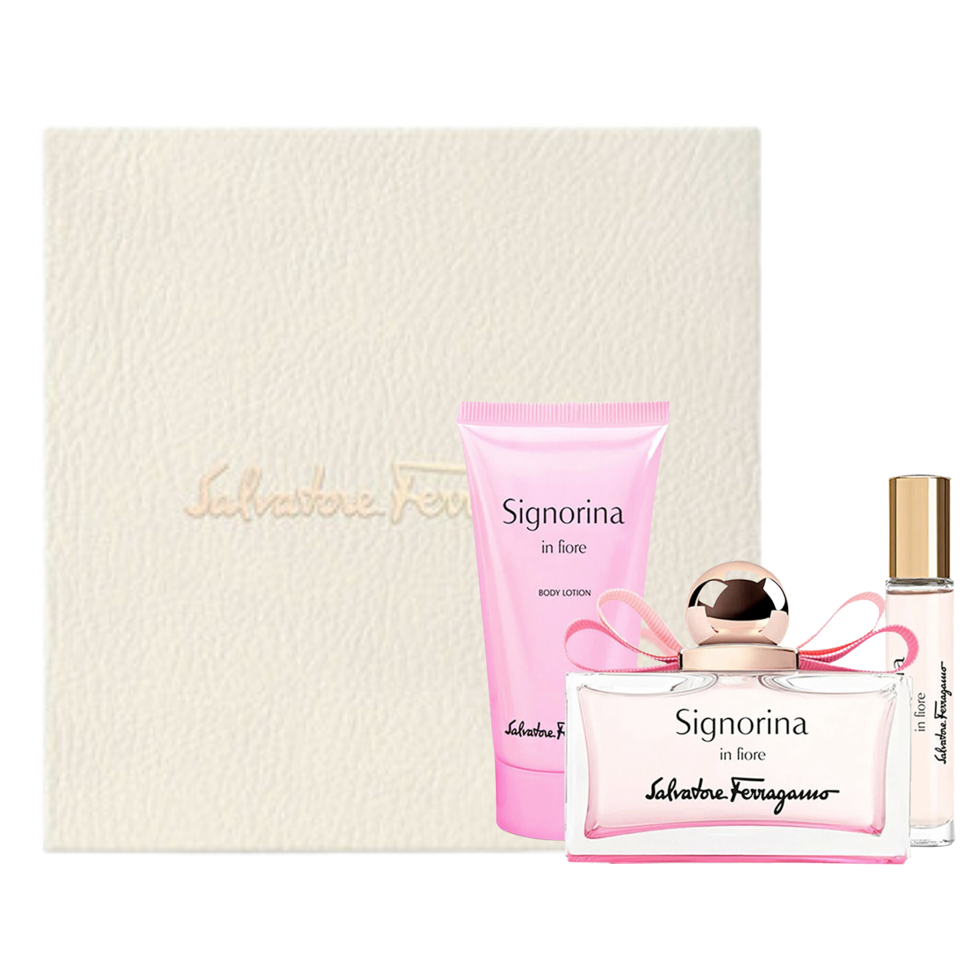 Set de perfume para Mujer Salvatore Ferragamo Signorina in Fiore 10ml EDT 3 piezas