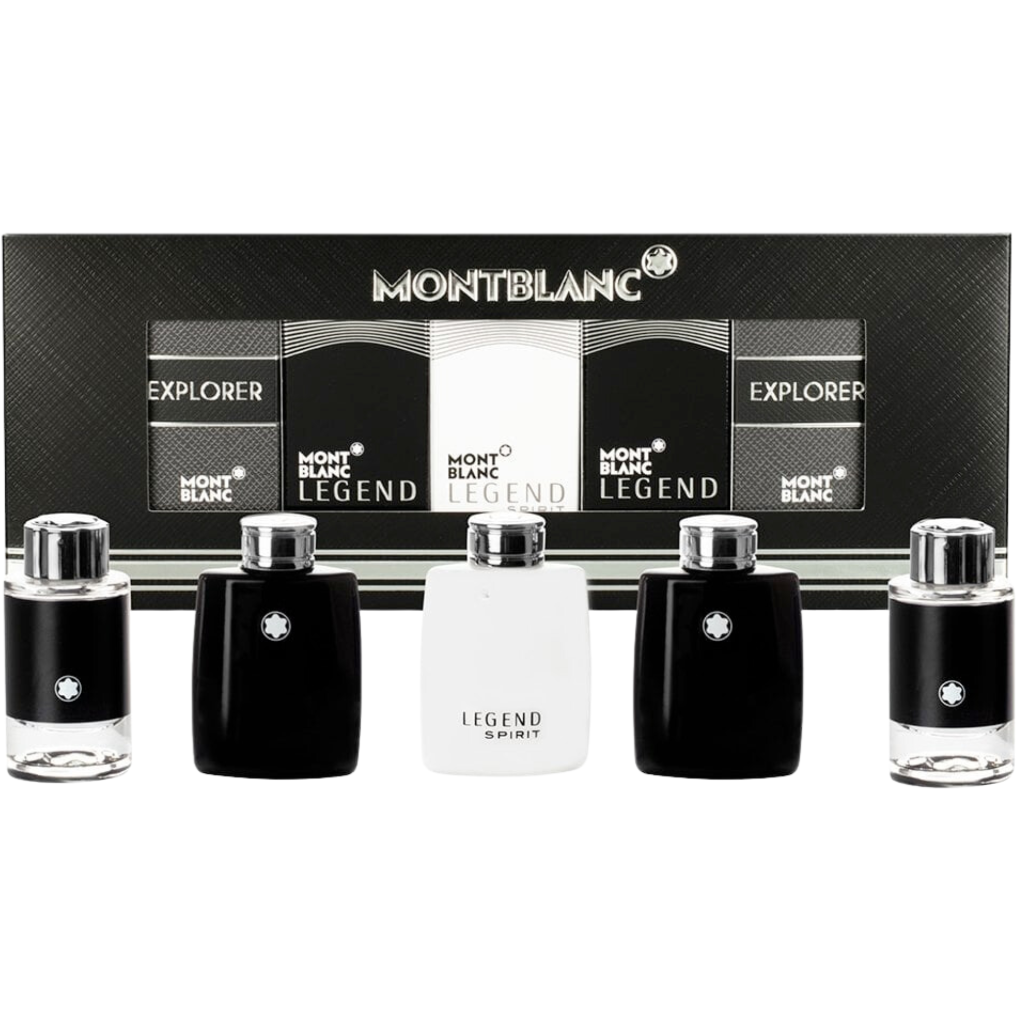 SET MINI PARA HOMBRE MONTBLANC 5PZ 4.5ml C/U EDP Y EDT