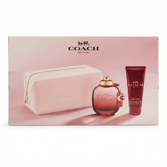 Set de Perfume Para Dama Coach Wild Rose de 3 Pzs