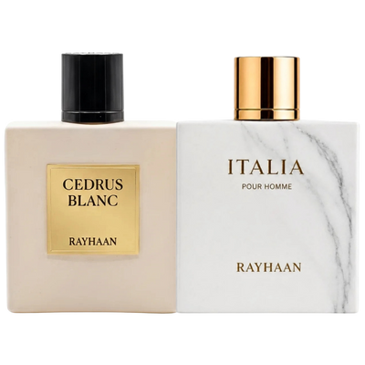 Duo Rayhaan Cedrus Blanc y Italia de 100 ml EDP