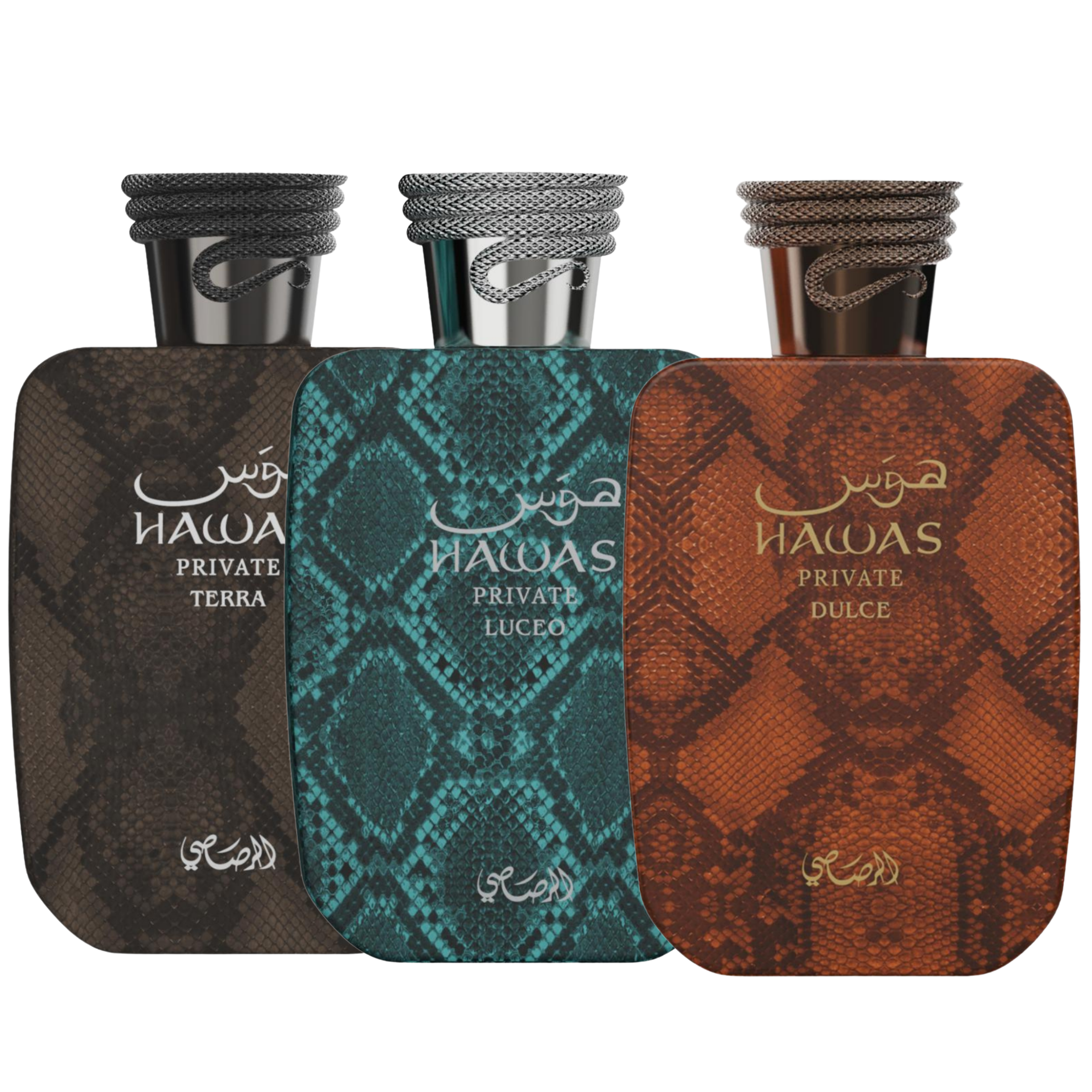 Trio Hawas Terra, Dulce y Luceo de 100 ml EDP