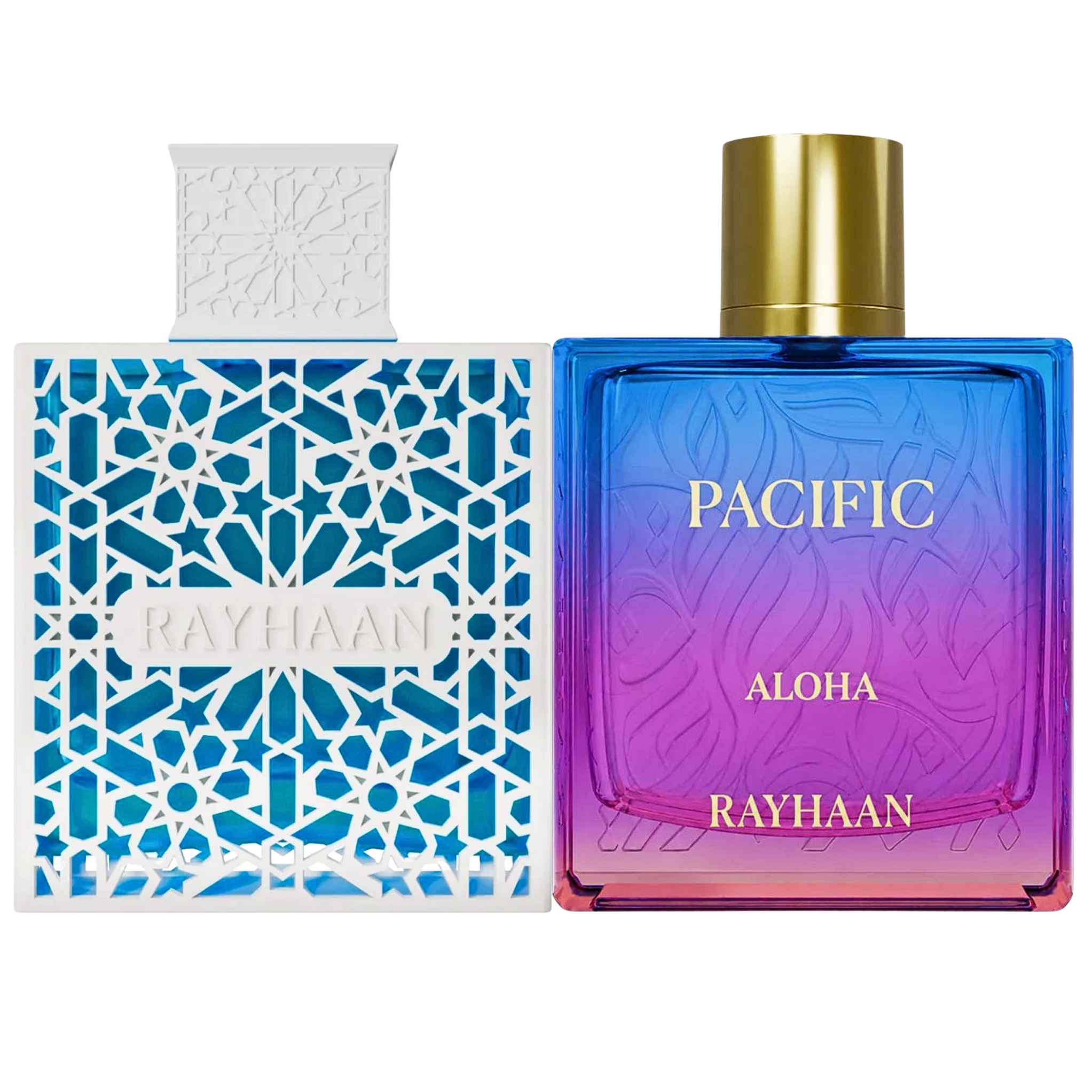 Duo Rayhaana Azul y Rayhaan Aloha de 100 ml EDP