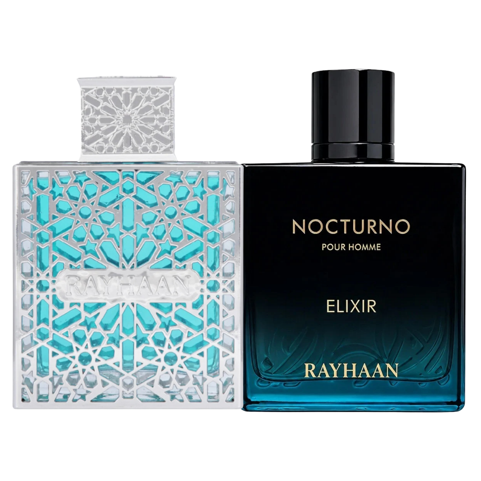Duo Rayhaan Nocturno Elixir y Aquatica de 100ML EDP