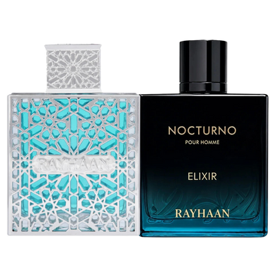 Duo Rayhaan Nocturno Elixir y Aquatica de 100ML EDP