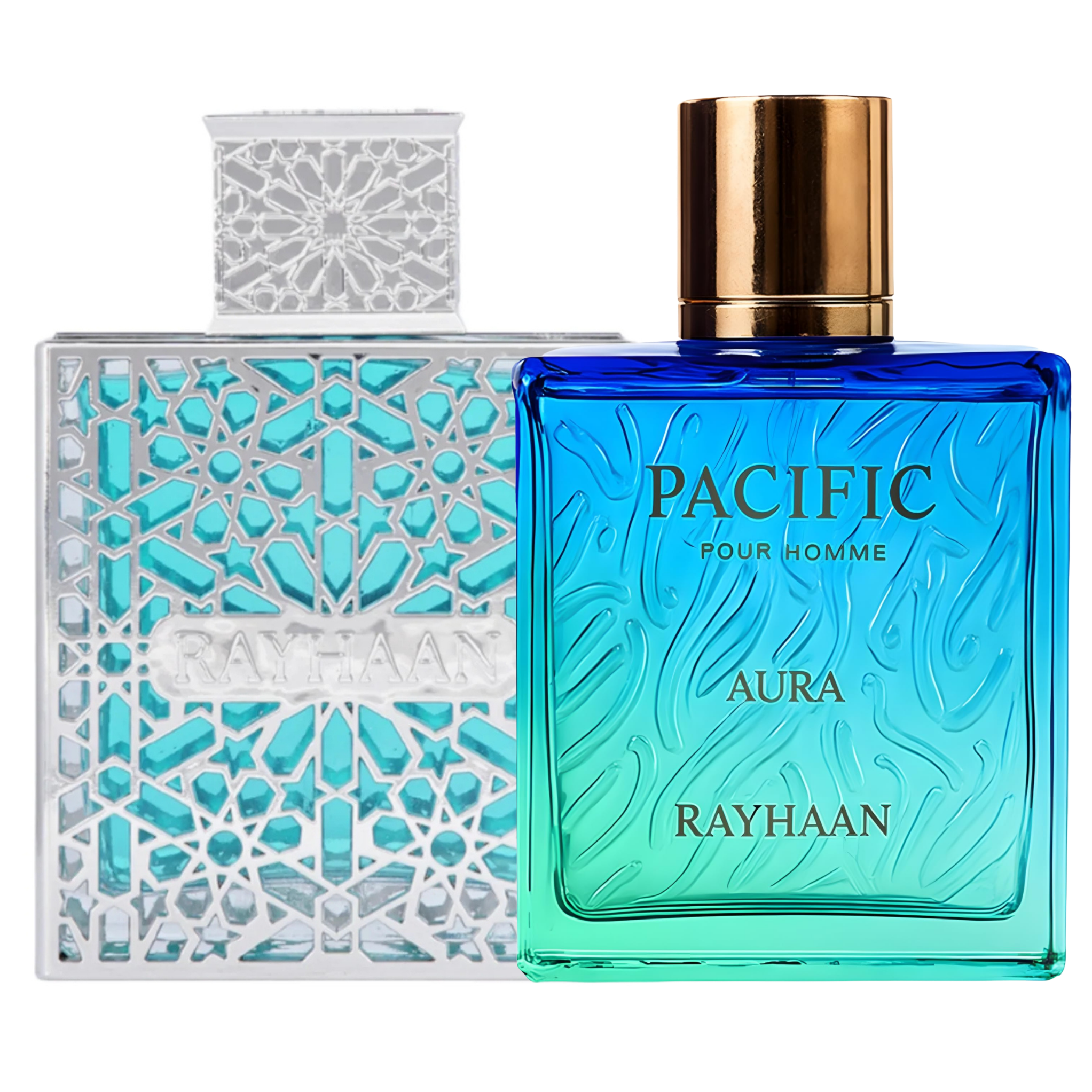 Duo Rayhaan Pacific Aura y Aquatica de 100ML EDP