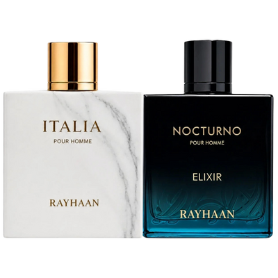 Duo Rayhaan Nocturno Elixir y Italia de 100ML EDP