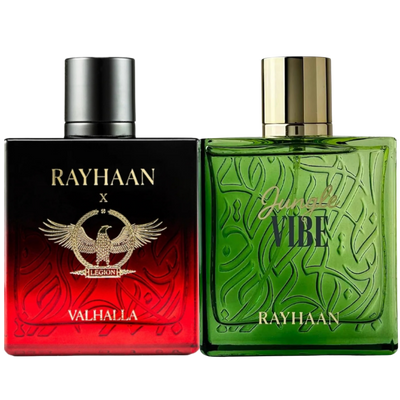 Duo Rayhaan Valhalla y Jungle Vibe de 100ML EDP
