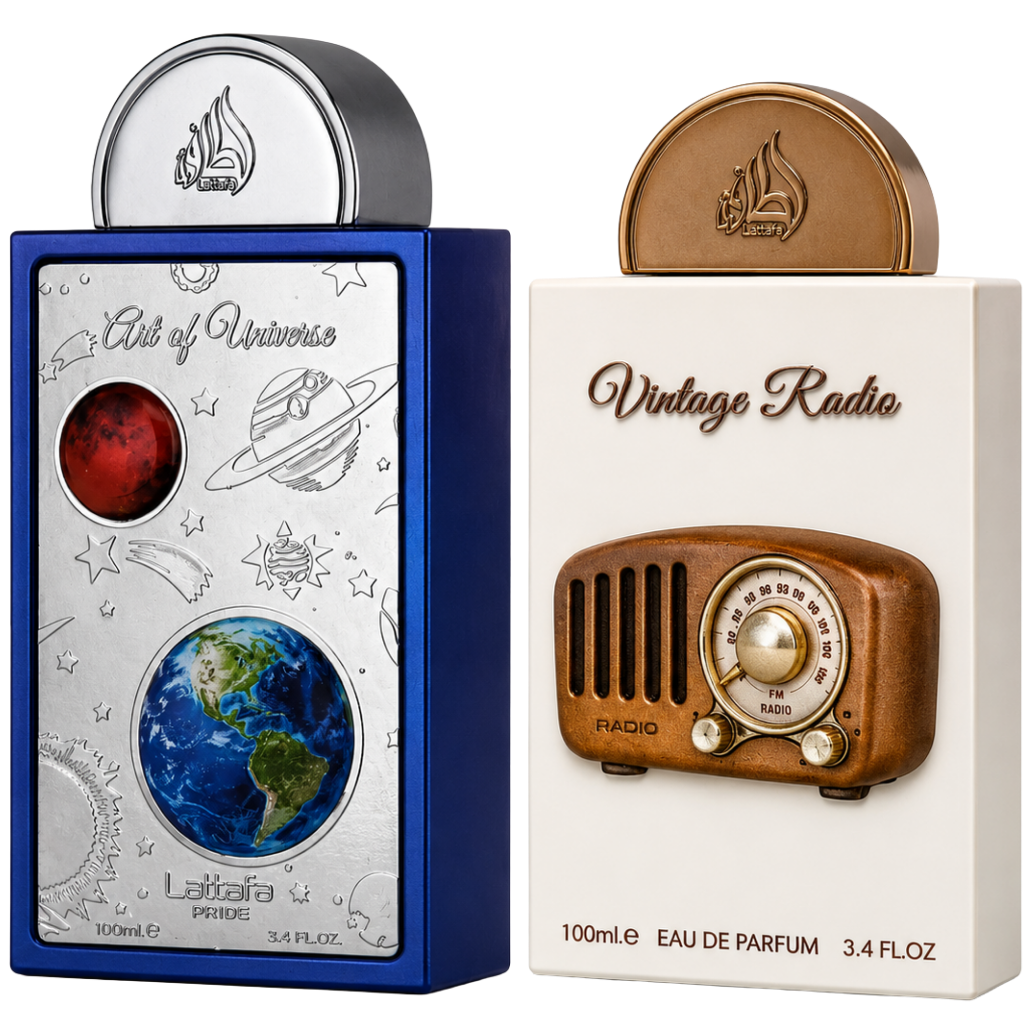 Duo lattafa Vintage radio y Art of universe 100ml EDP