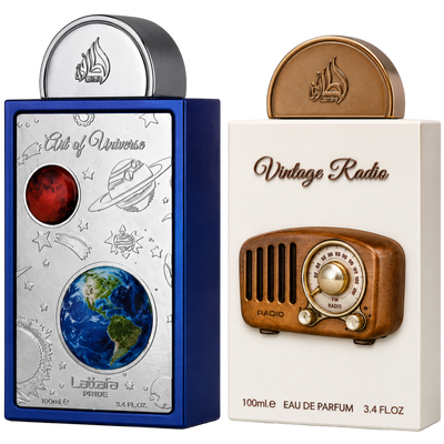 Duo lattafa Vintage radio y Art of universe 100ml EDP