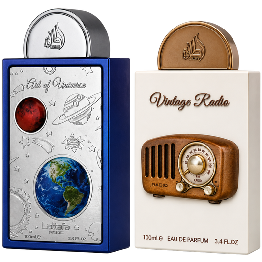 Duo lattafa Vintage radio y Art of universe 100ml EDP