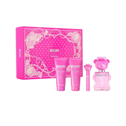 Set de Perfume Moschino Toy 2 Bubble Gum 100ml EDT 4 pzas