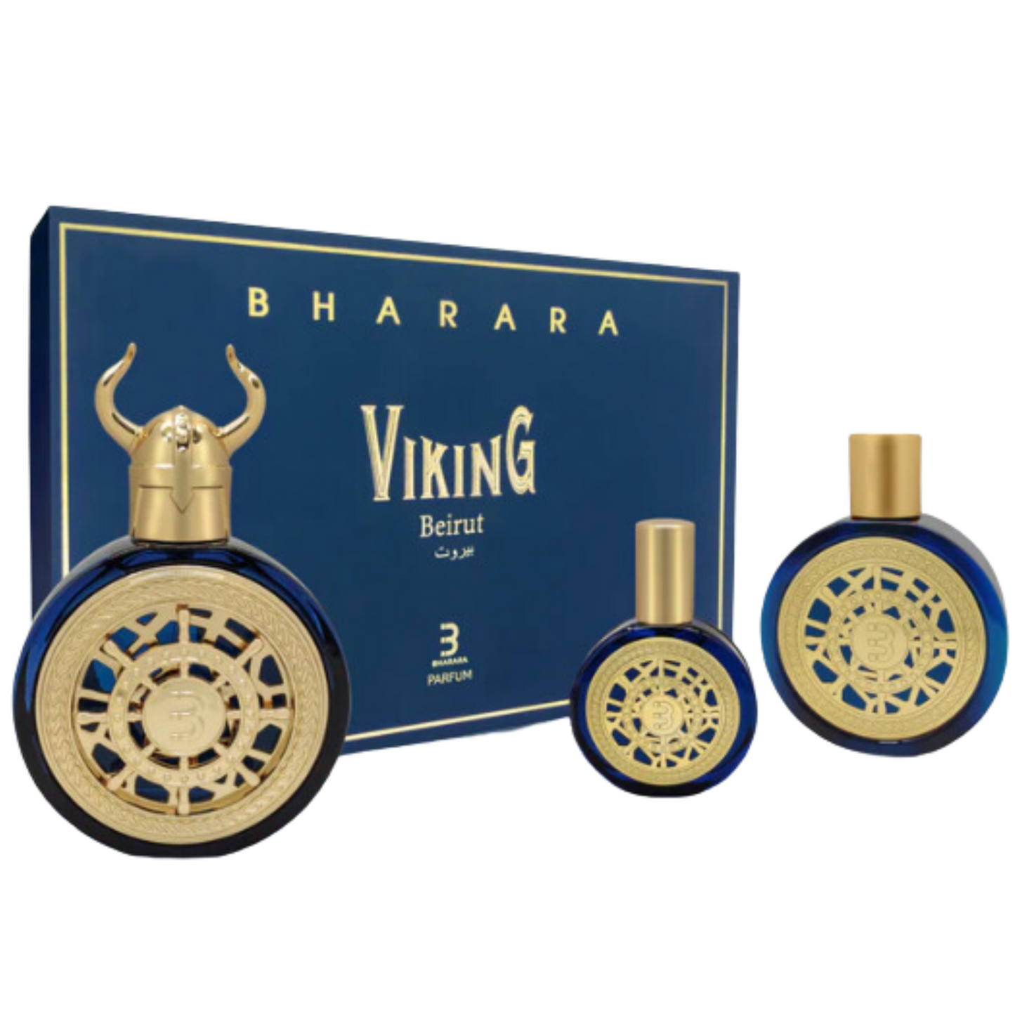 Set de Perfume Bharara Viking Beirut 3 pzas