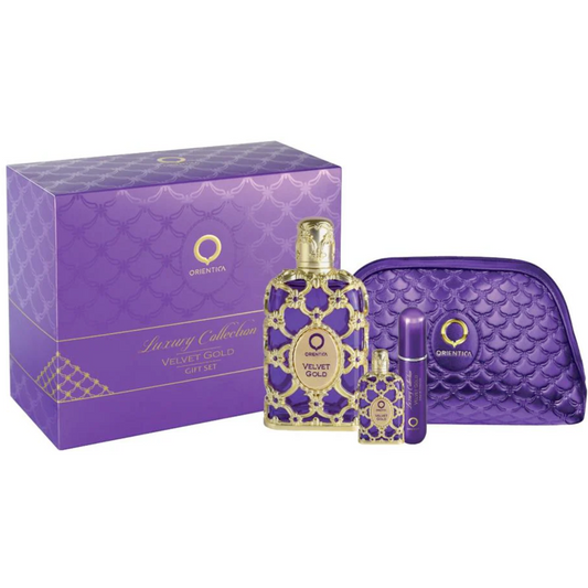Set de Perfume para Mujer Orientica Luxury Collection Velvet Gold 80ml EDP 4 pzas