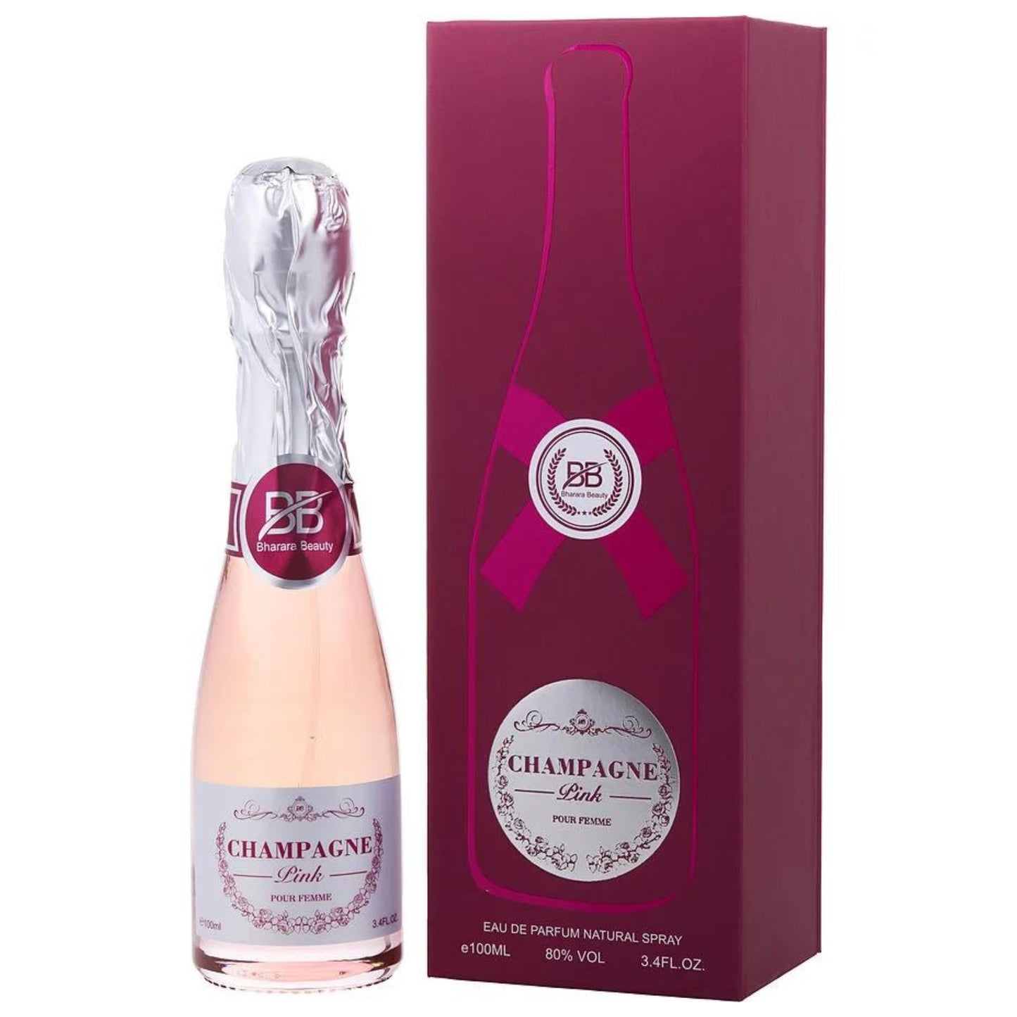 Perfume Bhrara Beauty Champagne Pink 100ml Para Dama