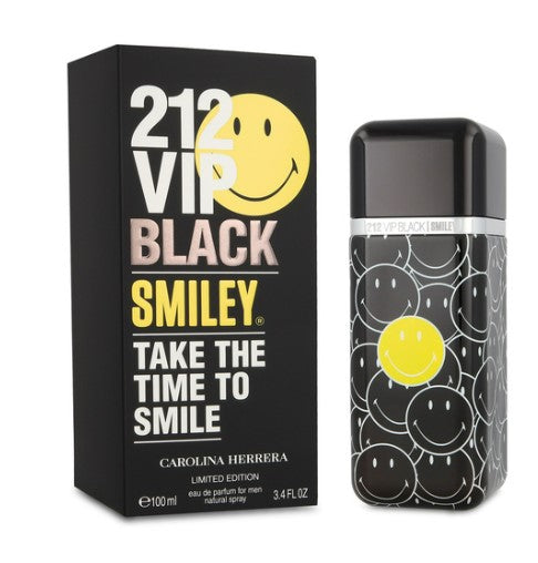 Perfume para Hombre Carolina Herrera 212 VIP Black Smiley 80ml EDP