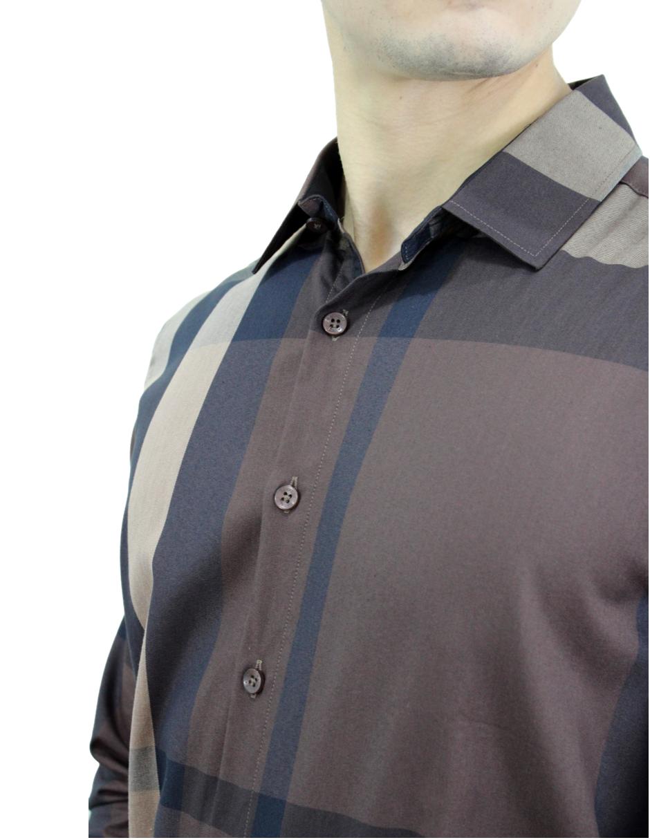 Camisa para Hombre Marca PAVINI RAVALLI BLS-201-10 BROWN