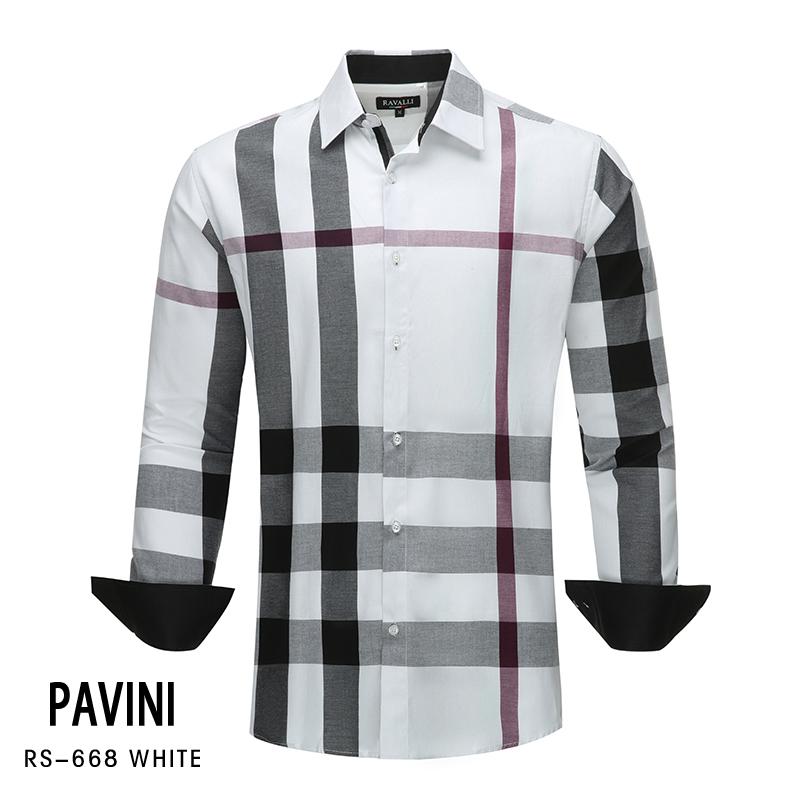 Camisa para Hombre Marca PAVINI RAVALLI RS668 WHITE