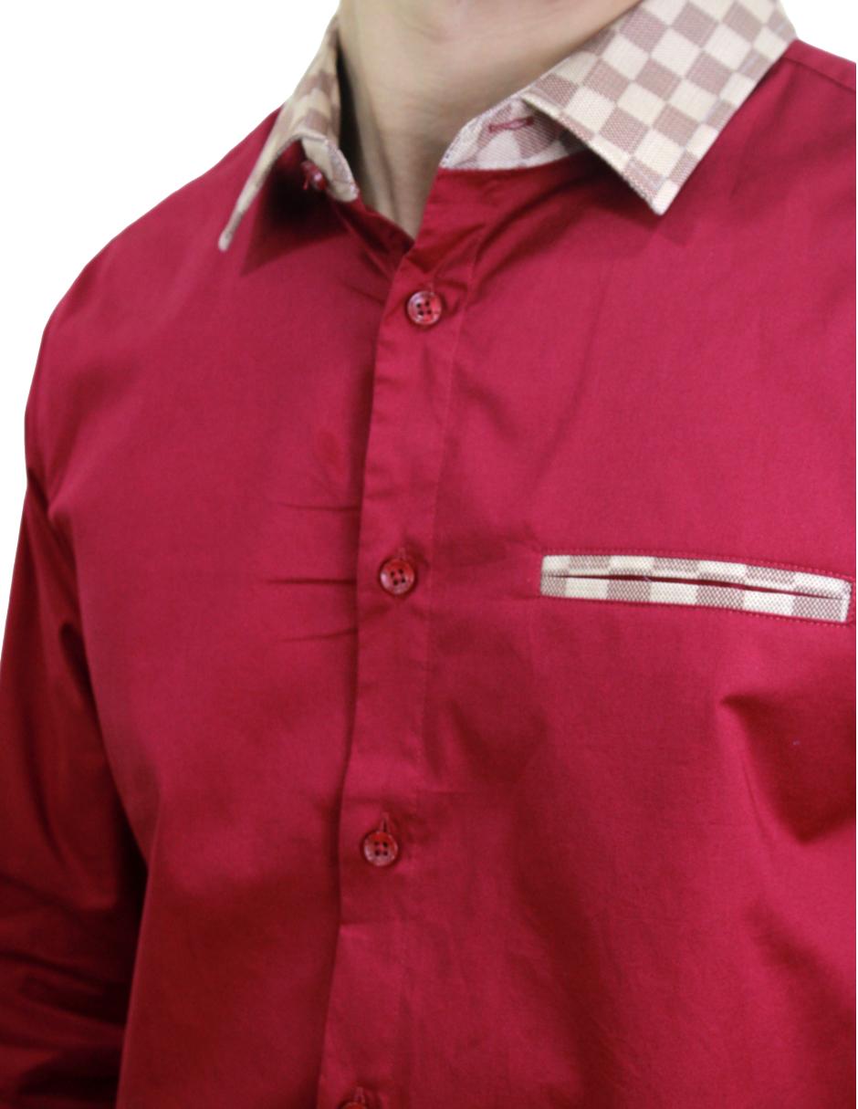 Camisa para Hombre Marca PAVINI LS021020-04 RED