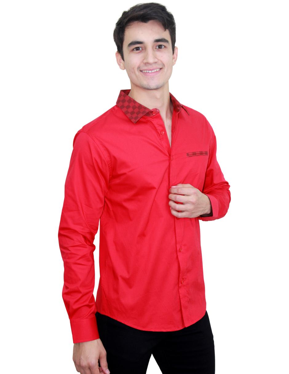 Camisa para Hombre Marca PAVINI LS021020-05 RED