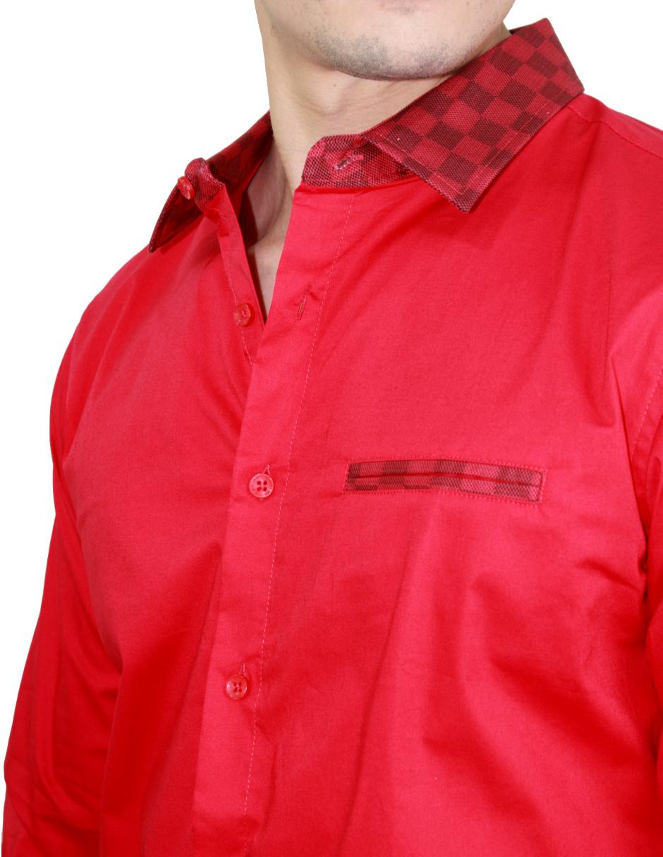 Camisa para Hombre Marca PAVINI LS021020-05 RED