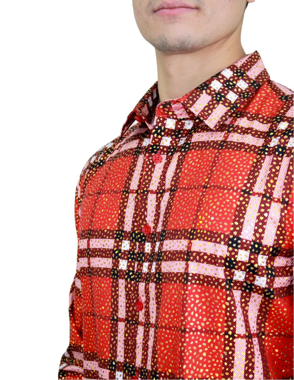Camisa para Hombre Marca PAVINI LS021034-04 RED