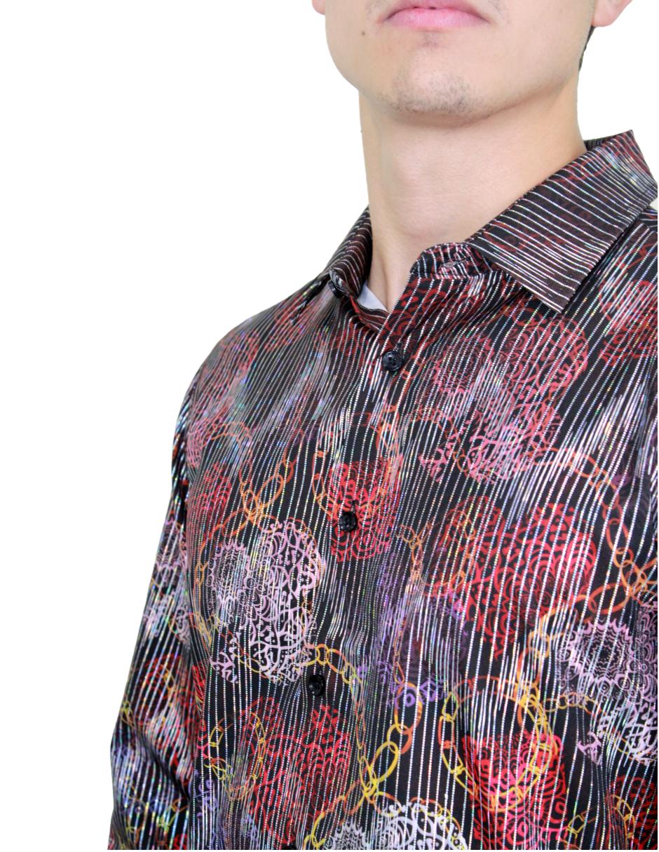 Camisa para Hombre Marca PAVINI LS021034-07 BLACK