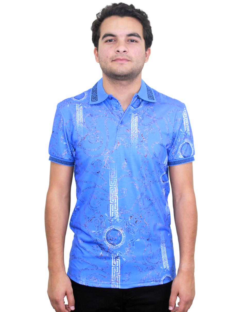 Playera para Hombre Marca PAVINI LS021-035-03 BLUE