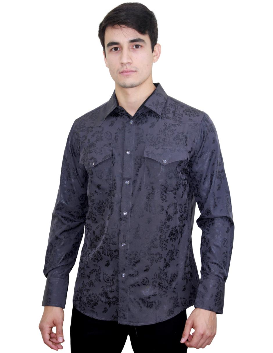 Camisa para Hombre Marca PAVINI LS022003-01 GREY