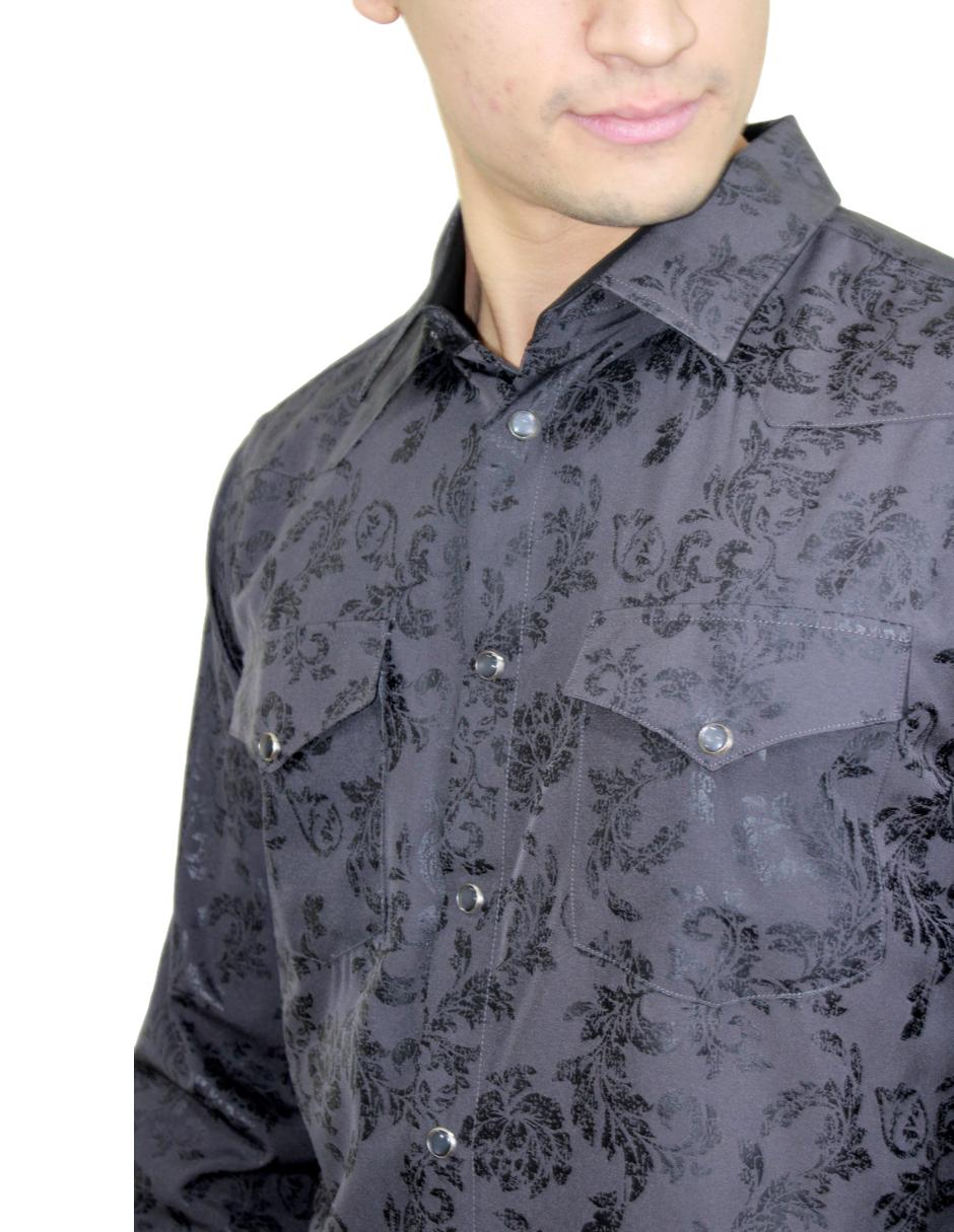 Camisa para Hombre Marca PAVINI LS022003-01 GREY