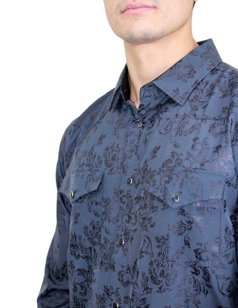 Camisa para Hombre Marca PAVINI LS022003-04 NAVY