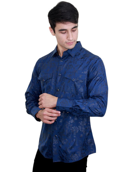 Camisa para Hombre Marca PAVINI LS022003-05 BLUE