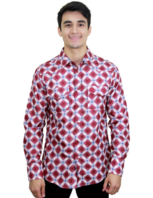 Camisa para Hombre Marca PAVINI LS022007-03 RED