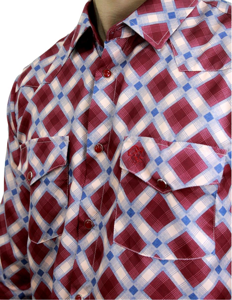 Camisa para Hombre Marca PAVINI LS022007-03 RED