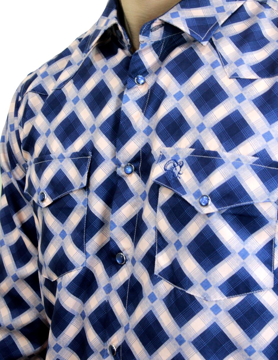 Camisa para Hombre Marca PAVINI LS022007-04 BLUE