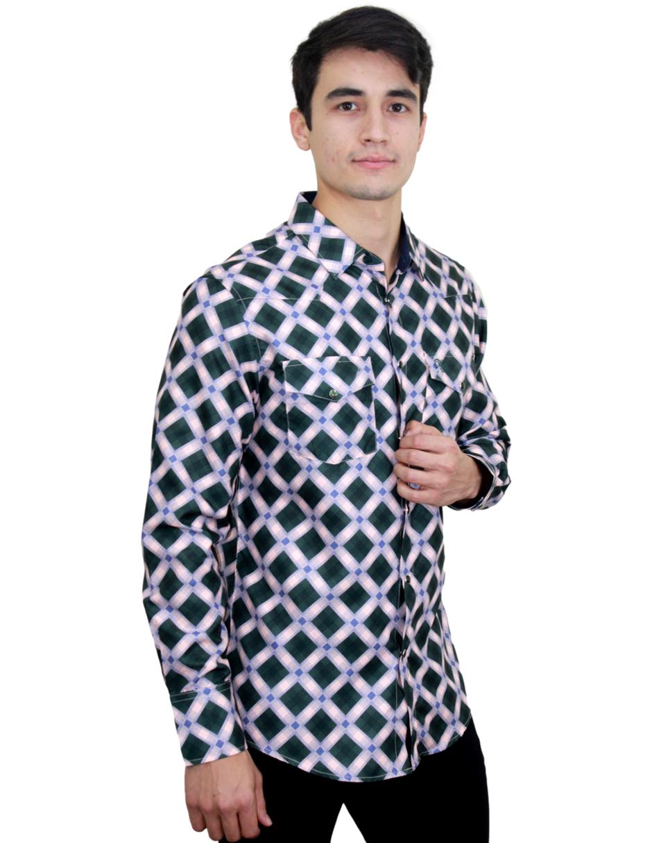 Camisa para Hombre Marca PAVINI LS022007-05 GREEN