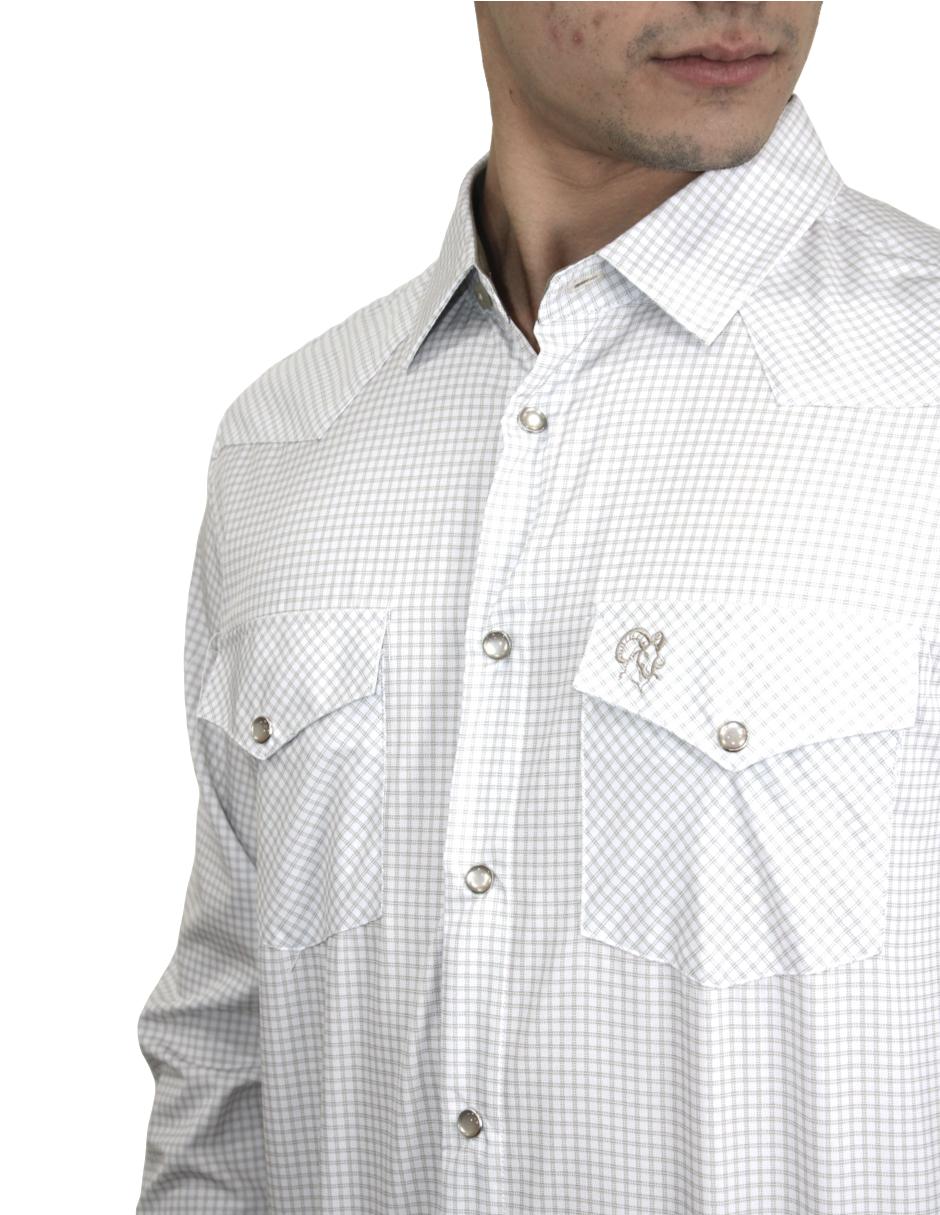 Camisa para Hombre Marca PAVINI LS022007-21 WHITE