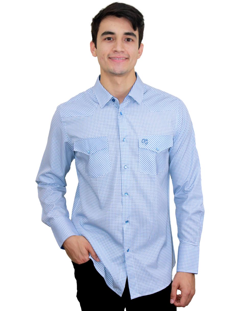 Camisa para Hombre Marca PAVINI LS022007-23 BLUE