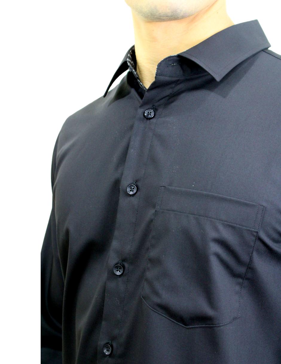 Camisa para Hombre Marca PAVINI LS022-012-02 BLACK