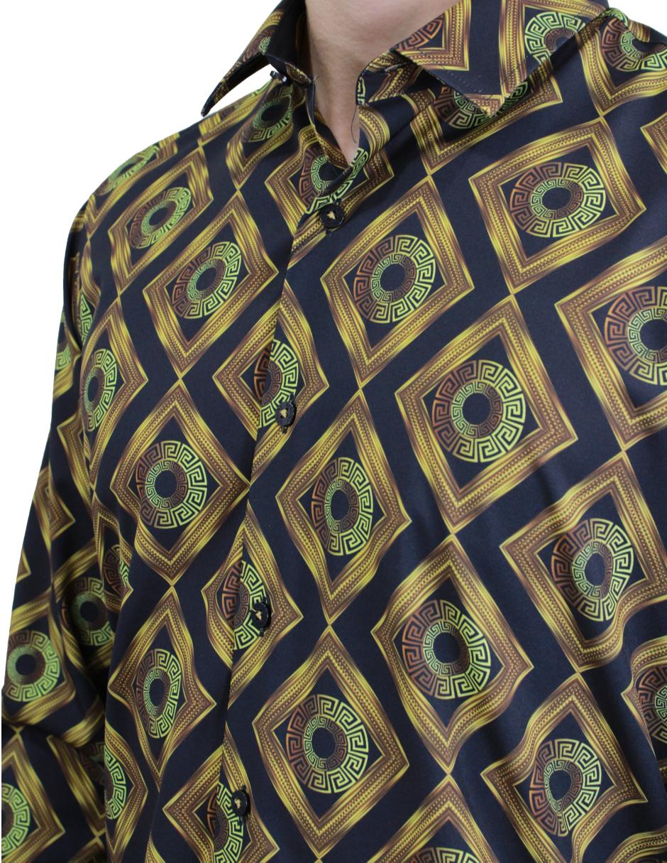 Camisa para Hombre marca Benziny LS5041-BLACK