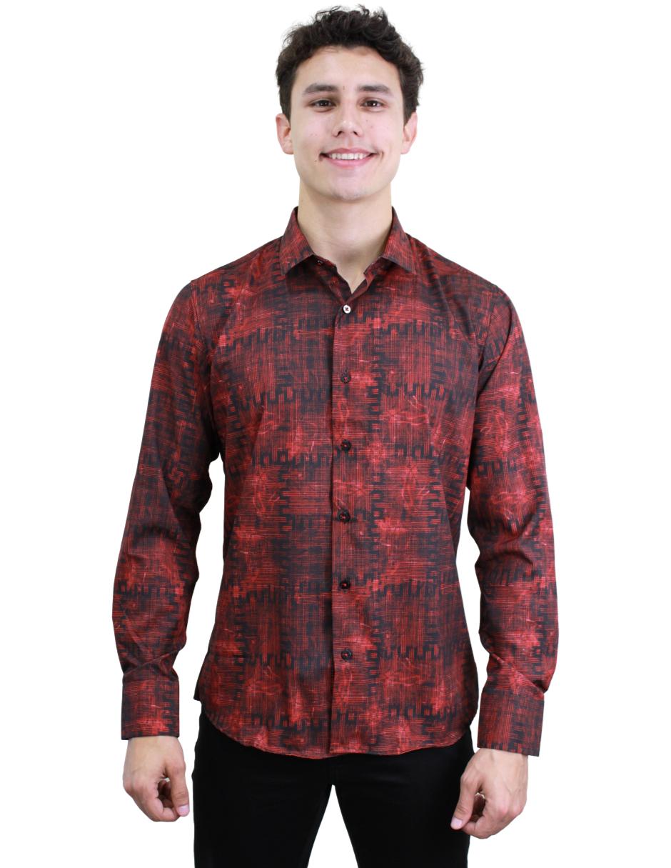 Camisa para Hombre marca BENZINY LS5042-RED